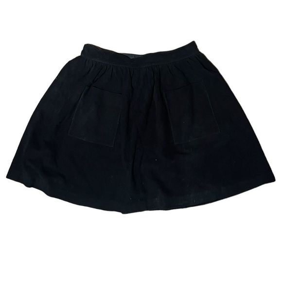 Loeffler Randall Suede and Silk Mini-Skirt - Picture 1 of 6